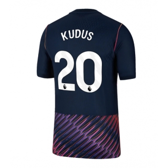 Tottenham Hotspur Mohammed Kudus #20 Maglia Gara Trasferta Repliche 2026-27 Maniche Corte